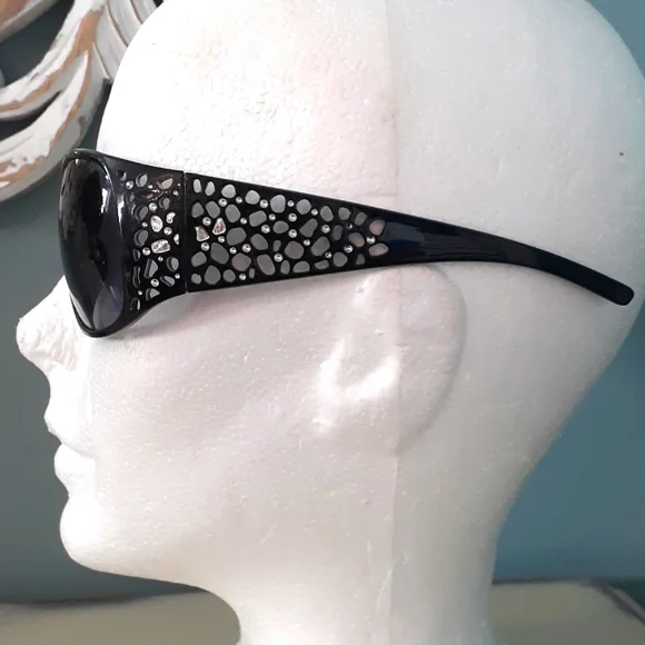 Solar Accents Wellfleet Black Sunglasses with silver accents ❤️ - Picture 2 of 8
